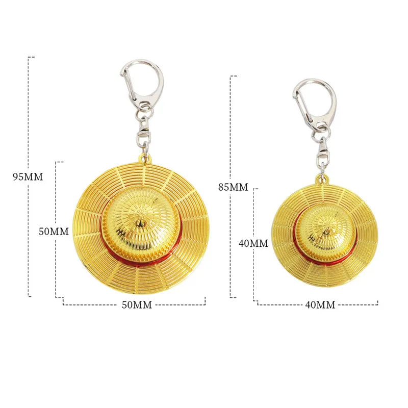 Straw Hat Pendant Key Chain