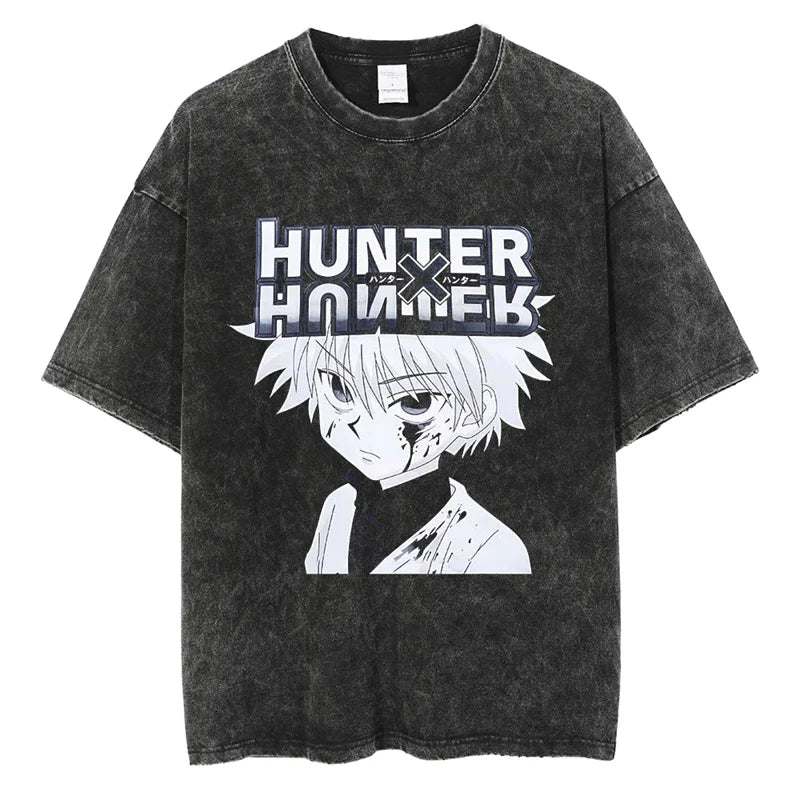 Washed Hunter X Hunter Killua Graphic Tee